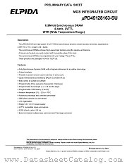 PD45128163-SU datasheet pdf Elpida Memory