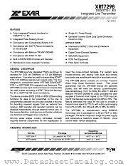 XRT7298 datasheet pdf Exar