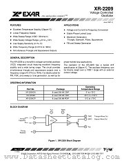 XR2209 datasheet pdf Exar