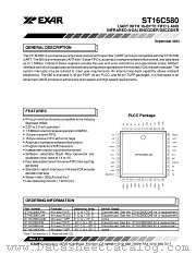 ST16C580 datasheet pdf Exar
