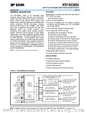 XR16C864 datasheet pdf Exar