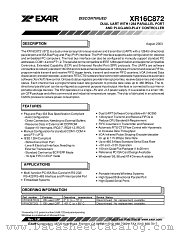 XR16C872 datasheet pdf Exar