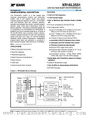 XR16L2551 datasheet pdf Exar
