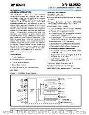 XR16L2552 datasheet pdf Exar