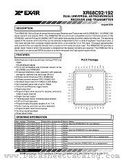 XR68C192 datasheet pdf Exar
