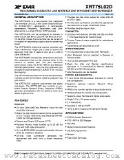 XRT75L02D datasheet pdf Exar