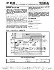XRT75L06 datasheet pdf Exar