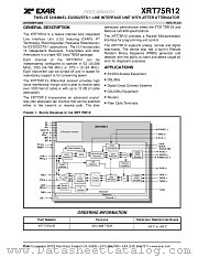 XRT75R12 datasheet pdf Exar