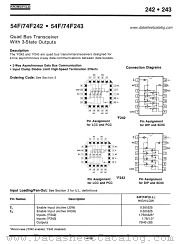 54F243 datasheet pdf Fairchild Semiconductor