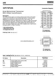 54F245 datasheet pdf Fairchild Semiconductor