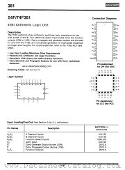 54F381 datasheet pdf Fairchild Semiconductor