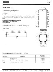 54F521 datasheet pdf Fairchild Semiconductor