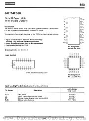 54F563 datasheet pdf Fairchild Semiconductor