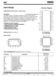 74F582 datasheet pdf Fairchild Semiconductor