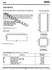 54F674 datasheet pdf Fairchild Semiconductor