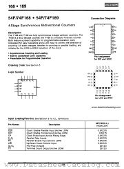 54F169 datasheet pdf Fairchild Semiconductor