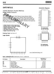 54F212 datasheet pdf Fairchild Semiconductor