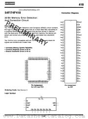 54F418 datasheet pdf Fairchild Semiconductor