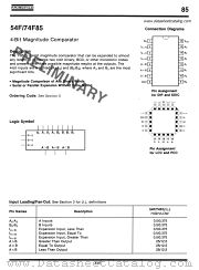 54F85 datasheet pdf Fairchild Semiconductor