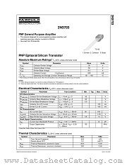 2N3703 datasheet pdf Fairchild Semiconductor