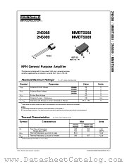 2N5089 datasheet pdf Fairchild Semiconductor