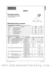 2N6515 datasheet pdf Fairchild Semiconductor