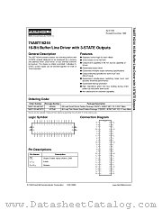 74ABT16244 datasheet pdf Fairchild Semiconductor