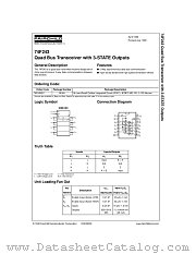 74F243 datasheet pdf Fairchild Semiconductor