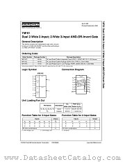74F51 datasheet pdf Fairchild Semiconductor