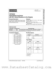 74FR2240 datasheet pdf Fairchild Semiconductor