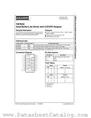 74FR244 datasheet pdf Fairchild Semiconductor
