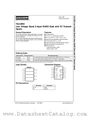 74LCX00 datasheet pdf Fairchild Semiconductor