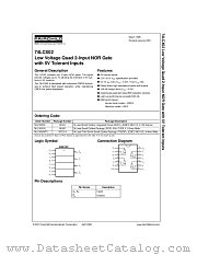 74LCX02 datasheet pdf Fairchild Semiconductor