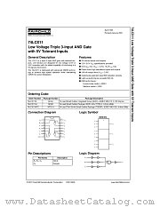 74LCX11 datasheet pdf Fairchild Semiconductor