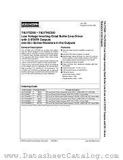 74LVTH2240 datasheet pdf Fairchild Semiconductor