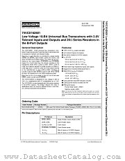 74VCX162601 datasheet pdf Fairchild Semiconductor