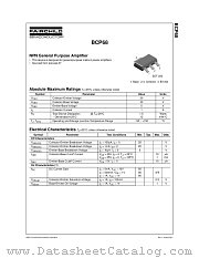 BCP68 datasheet pdf Fairchild Semiconductor