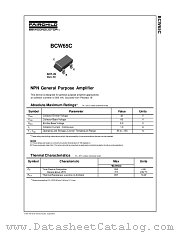 BCW65C datasheet pdf Fairchild Semiconductor