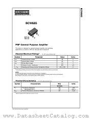 BCW68G datasheet pdf Fairchild Semiconductor