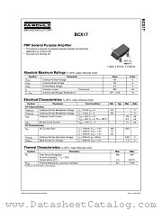 BCX17 datasheet pdf Fairchild Semiconductor