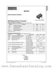 BCX70J datasheet pdf Fairchild Semiconductor