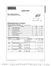 BU407H datasheet pdf Fairchild Semiconductor