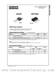 D44H8 datasheet pdf Fairchild Semiconductor