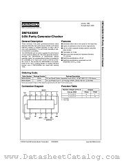 DM74AS280 datasheet pdf Fairchild Semiconductor