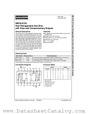 DM74LS123 datasheet pdf Fairchild Semiconductor