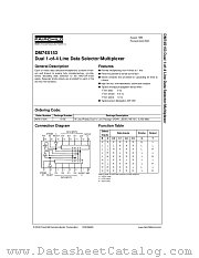 DM74S153 datasheet pdf Fairchild Semiconductor