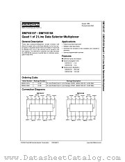 DM74S157 datasheet pdf Fairchild Semiconductor
