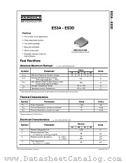 ES3C datasheet pdf Fairchild Semiconductor