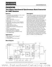 FAN5098 datasheet pdf Fairchild Semiconductor