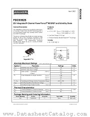 FDC6392S datasheet pdf Fairchild Semiconductor
